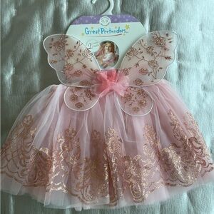 Great Pretenders Pink Fairy Wings Costume for Kids